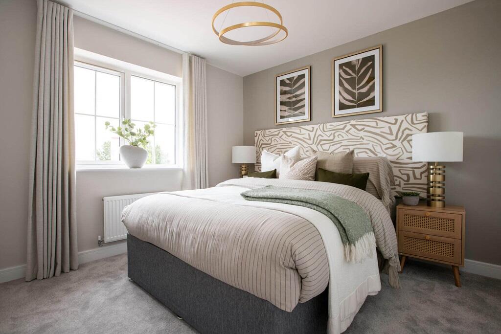 The main bedroom offers space to relax away from the rest of the home