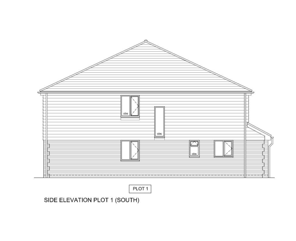 Plot One - Side Elevation