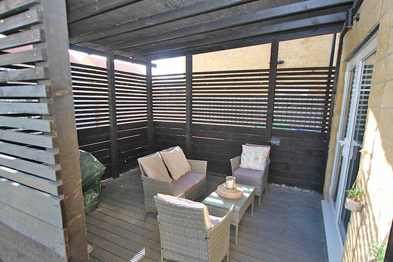 Sheltered decked area