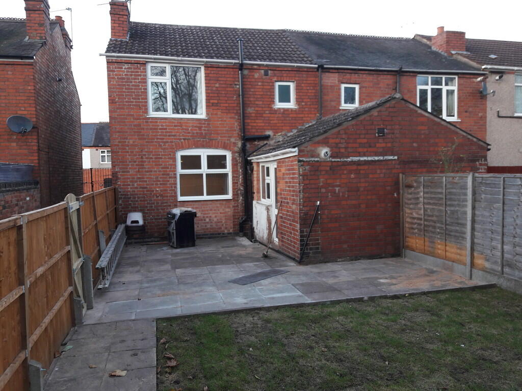 Rear of property