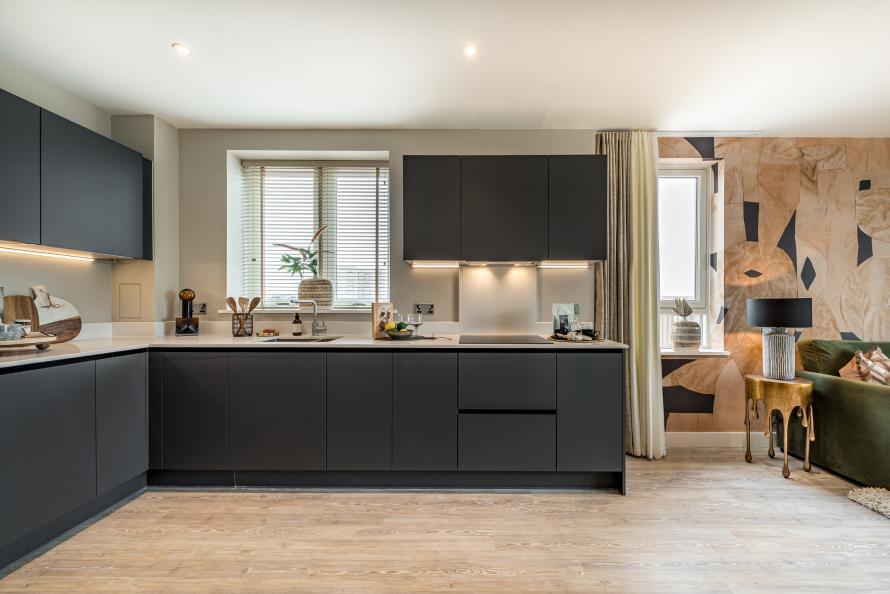 Kitchen wide shot from