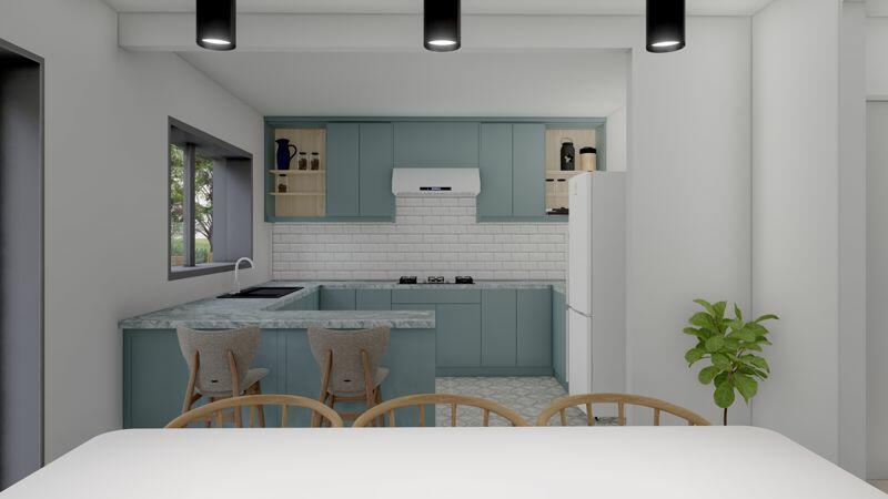 CGI Artist impression kitchen/diner