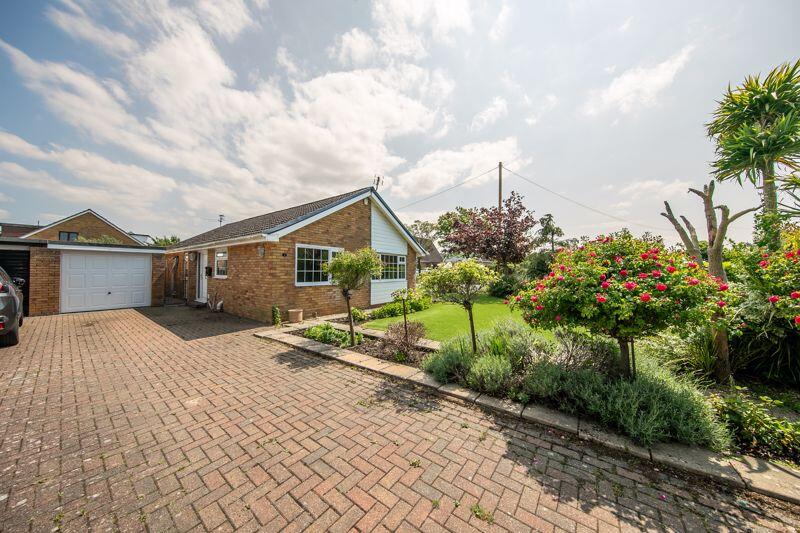 Front garden, driveway &amp; garage