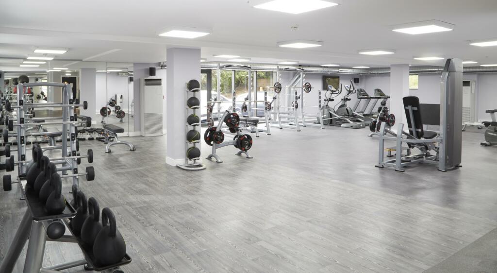 Large on-site gym