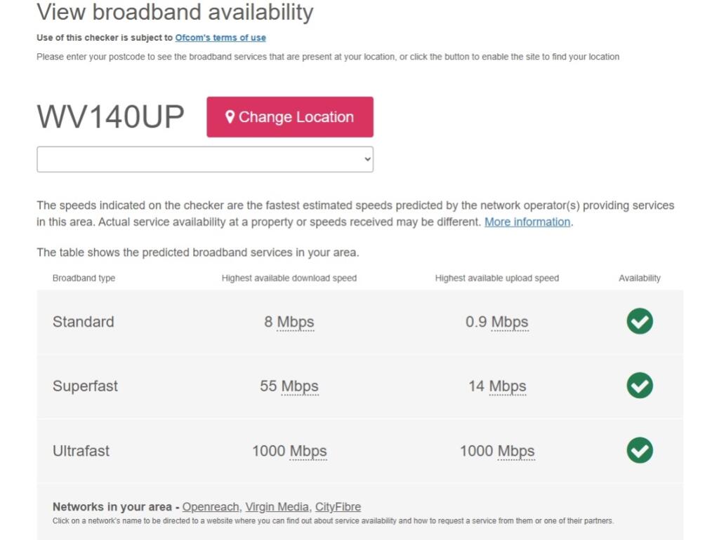 Broadband Check 27 Weston Drive Sept 2024