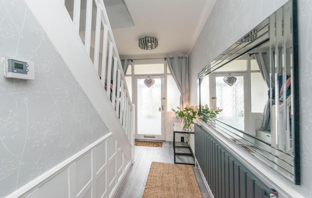 DOWN STAIRS W.C HALLWAY AND LANDING