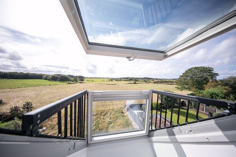 STUNNING balcony Velux window view