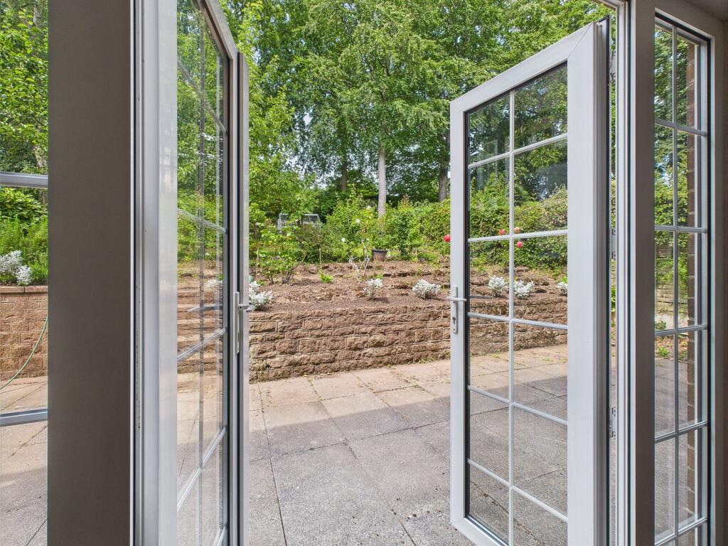 French Doors from Dining Room onto Rear Garden