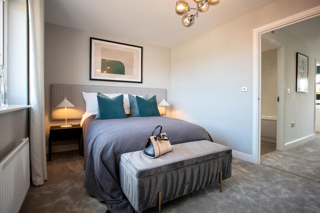 Bedroom 2 fits a double bed, ideal for guests