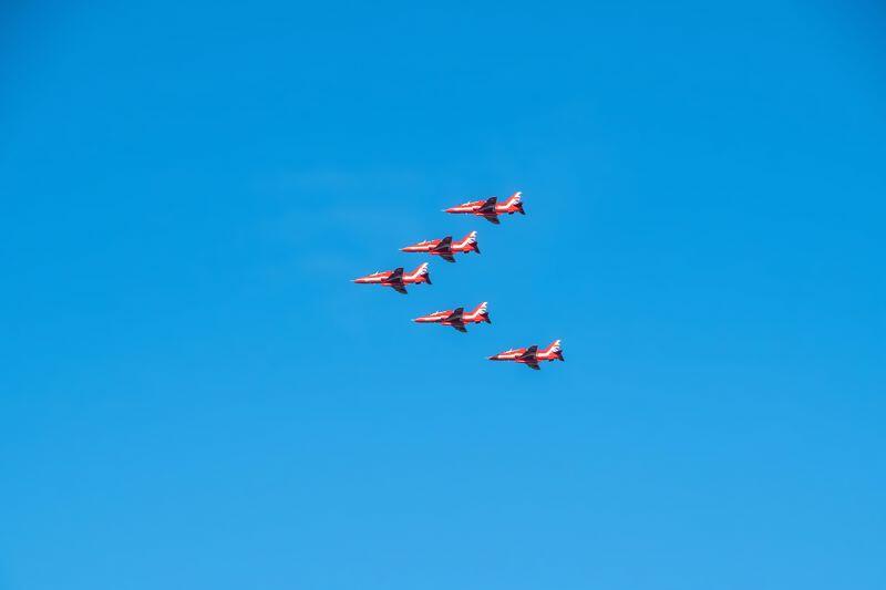 Local based Red Arrows on practice
