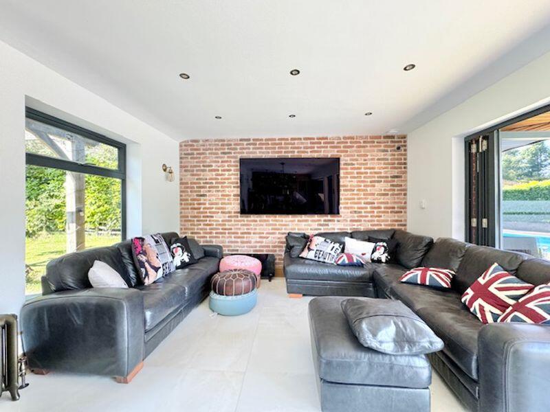 Summer house lounge area