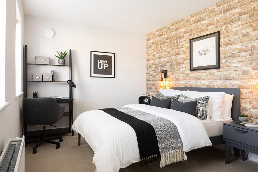 Second bedroom in the Culver 4 bedroom home