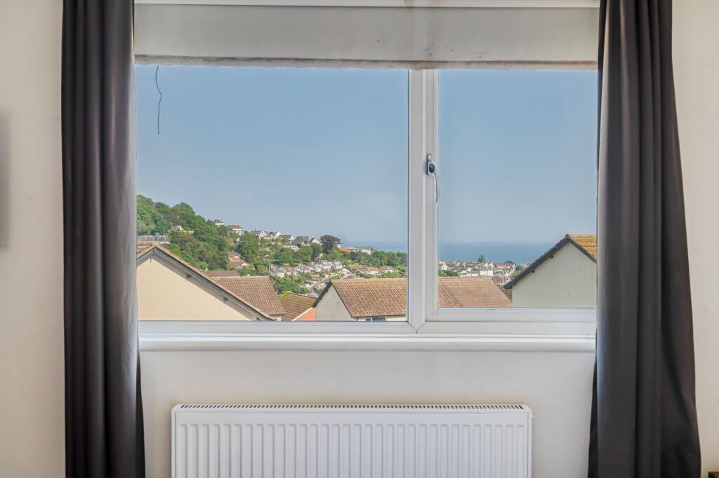 Sea view from bedroom one