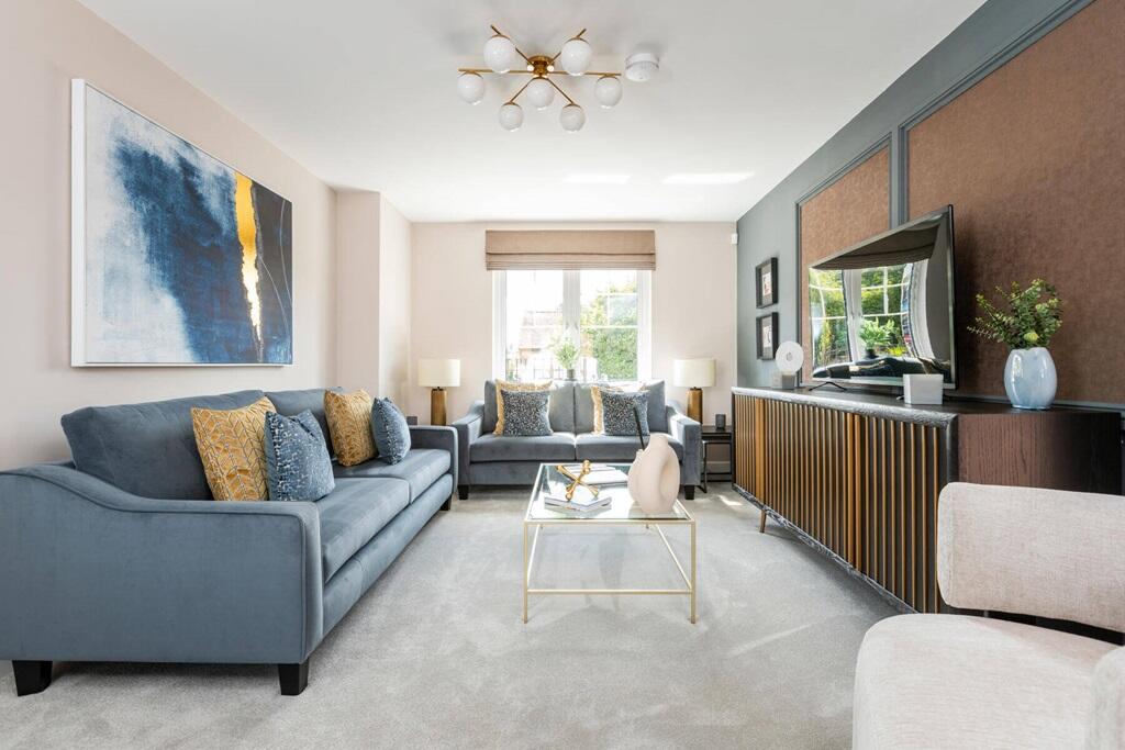 A bright and airy lounge makes space for the family to relax together