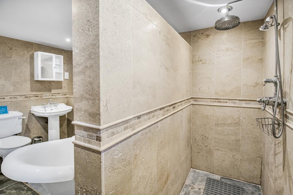 shower in bathroom