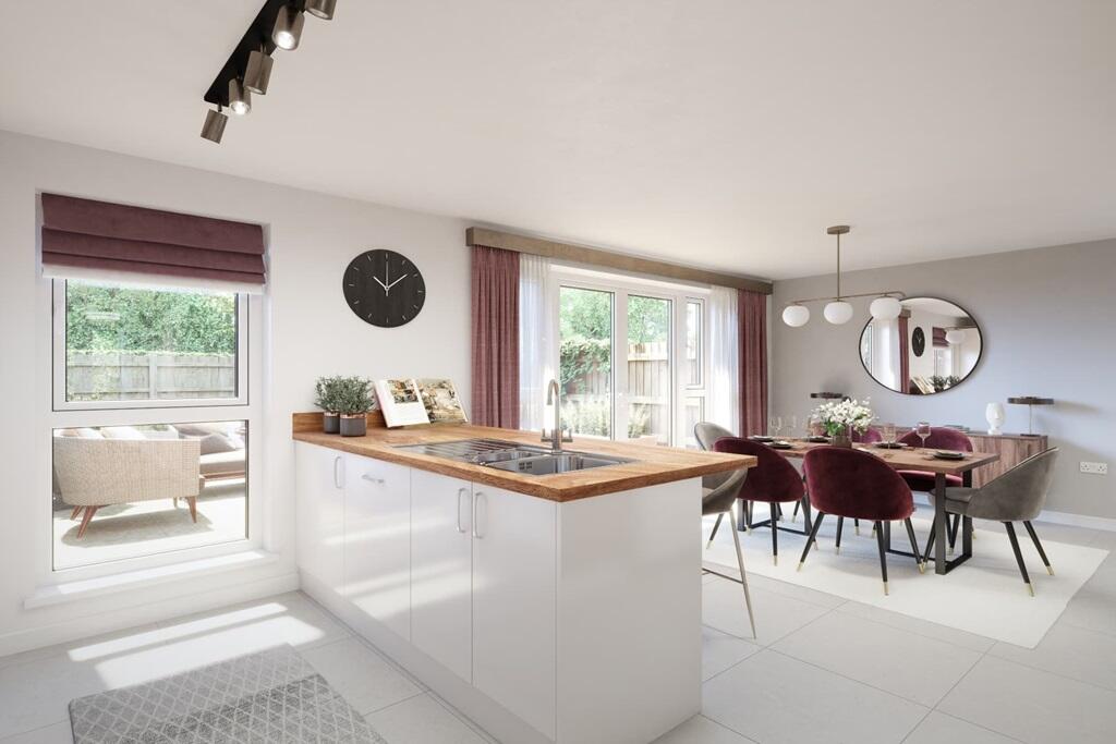 French doors lead to the rear garden