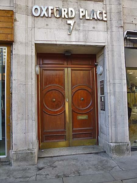 The impressive front entrance of Oxford Place 7...