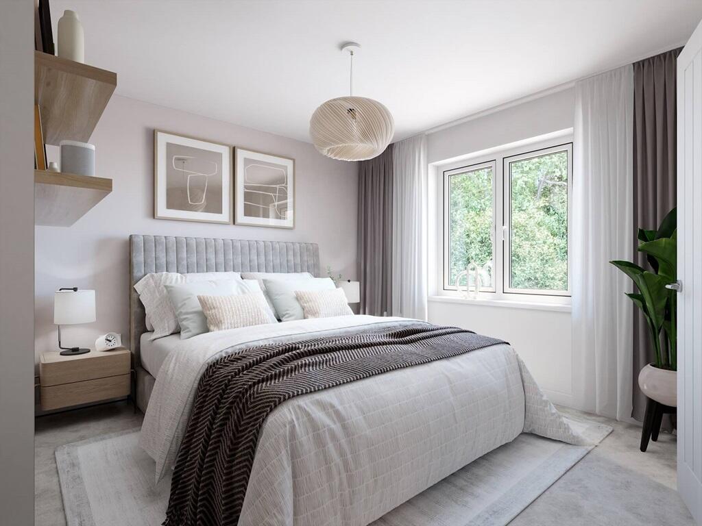Bedroom 1 is the main bedroom and features an en suite - typical Taylor Wimpey home