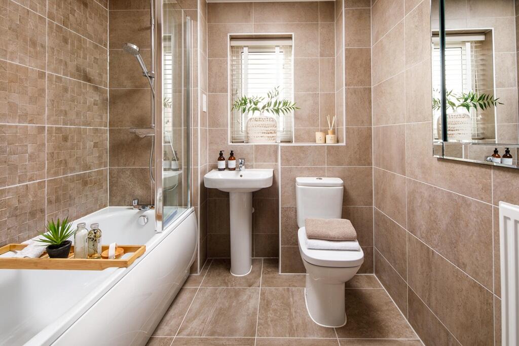 Personalise with a selection of wall and floor tiles