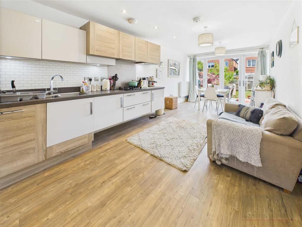 Open plan living dining kitchen