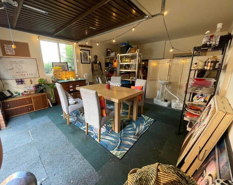 Garage (currently used as art studio)