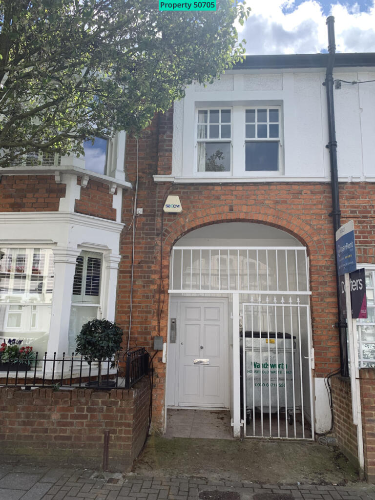 Front door to block of eight flats
