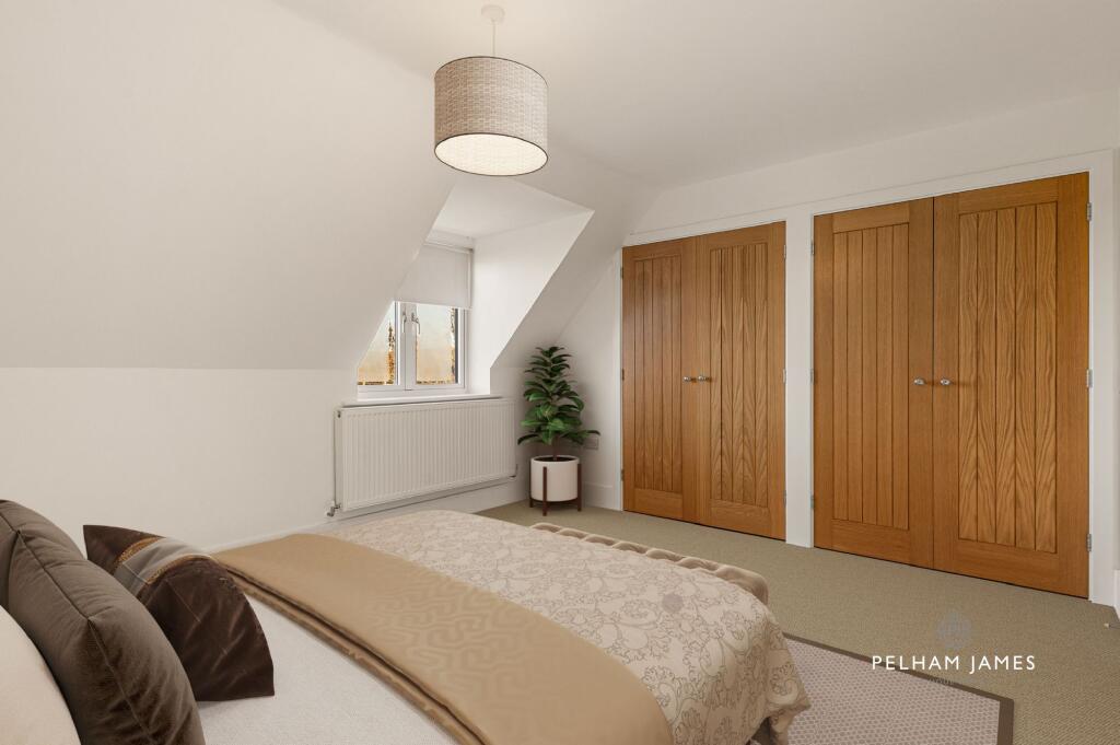 Second Bedroom, Osprey House, Medbourne (virtually staged image)