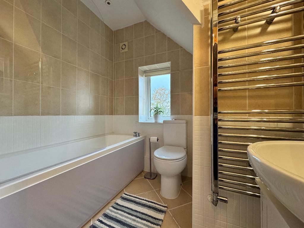 Family bathroom, with radiator