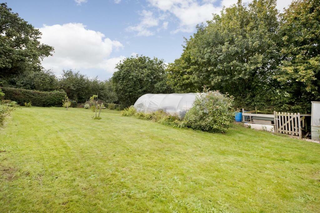 Lawn with Polytunnel