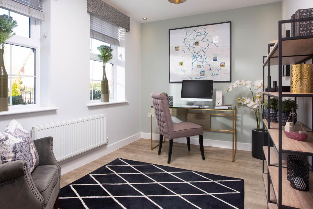 View of the downstairs study in the Lichfield 5 bedroom home