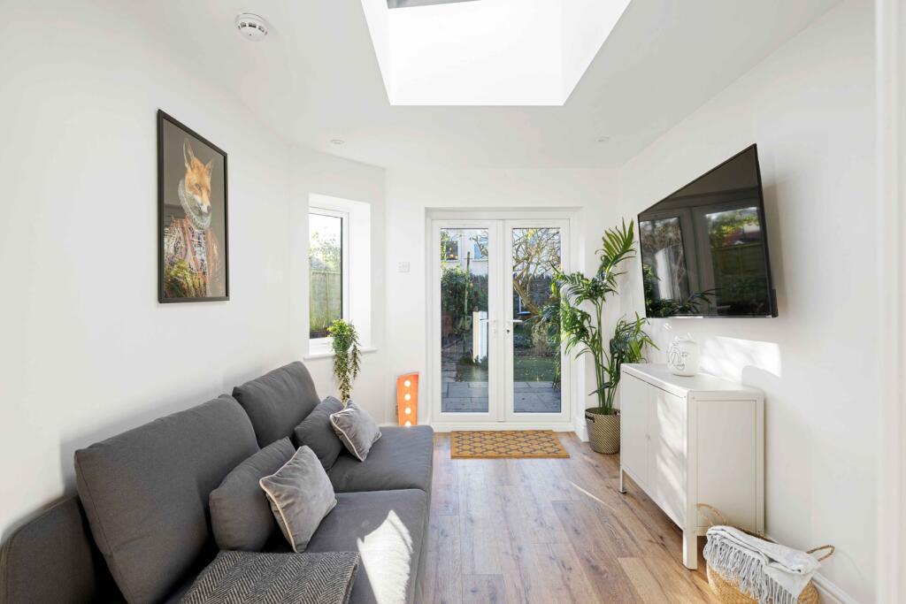 A stylish and inviting large modern living room...