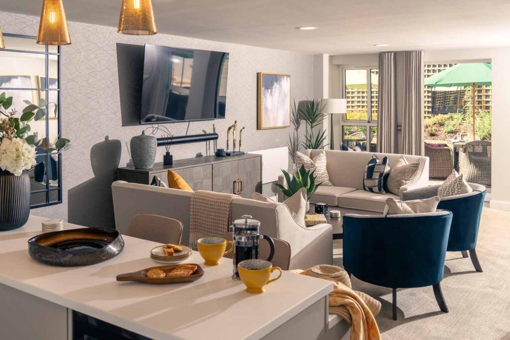 Typical communal lounge