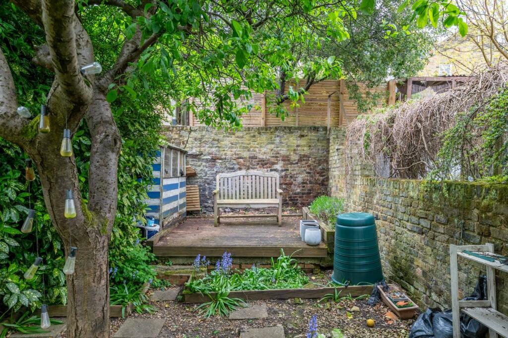 Rear patio area