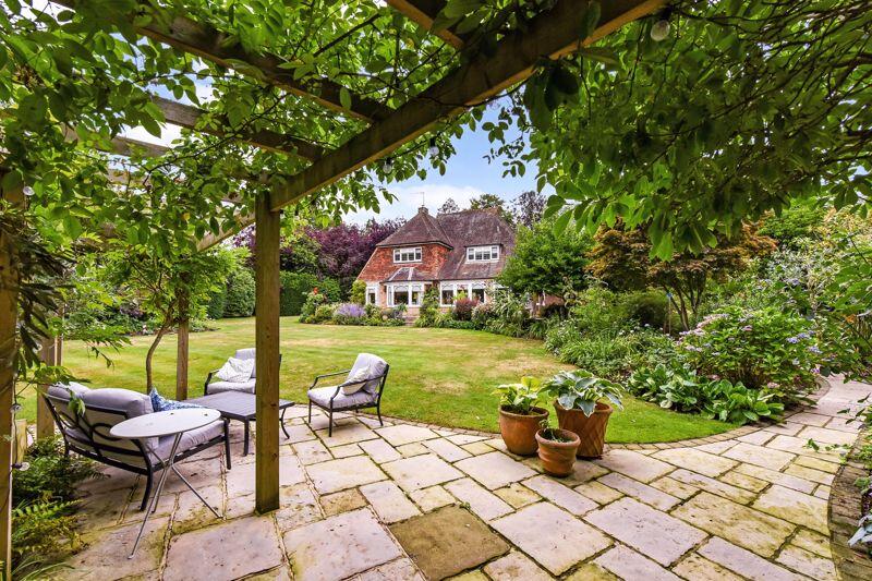 Seating area in rear garden