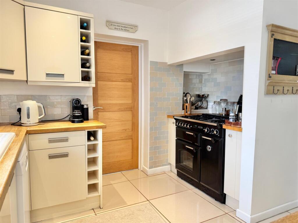 Kitchen with door to office