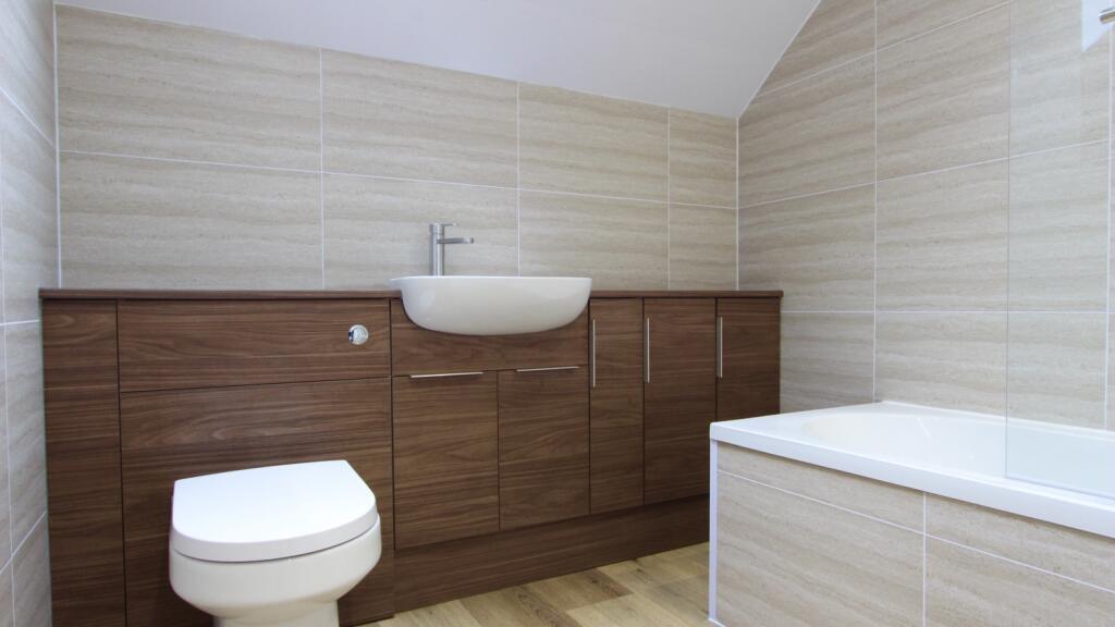 Newly fitted bathroom suite