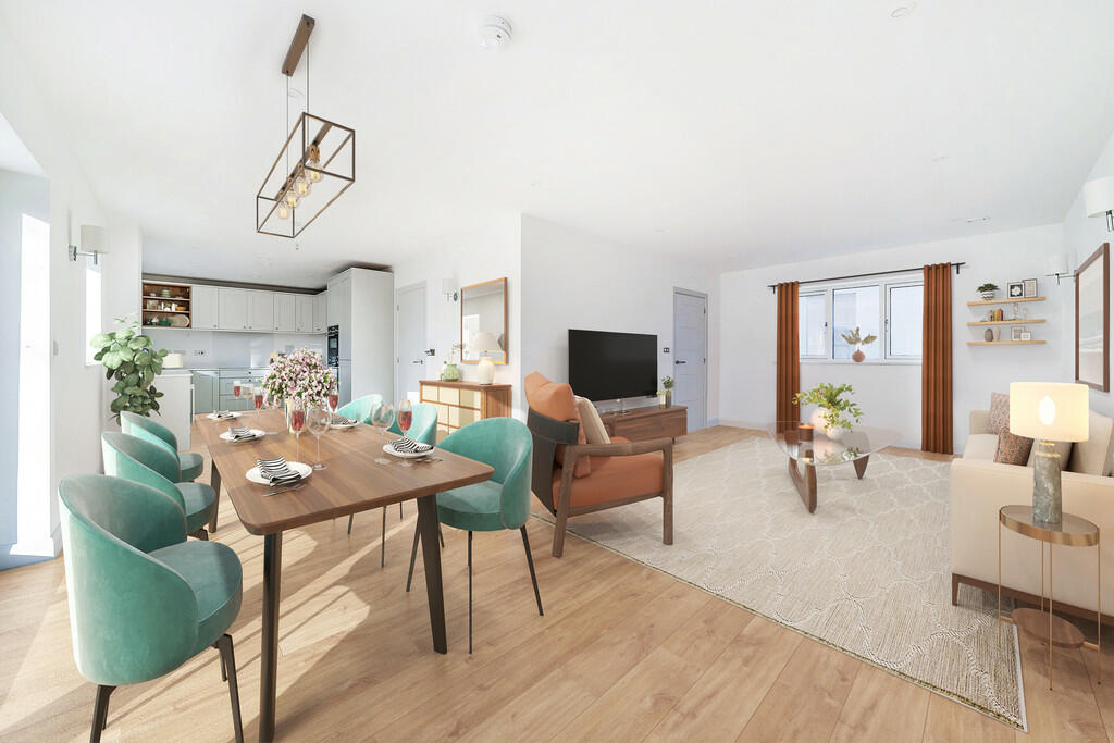 Living, dining an...