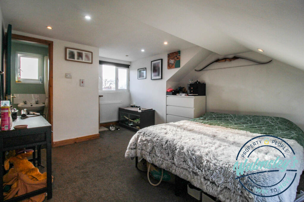 Bedroom one in loft with ensuite shower room