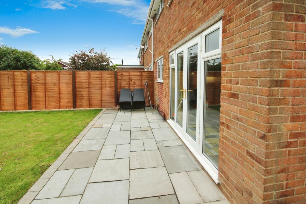 Rear patio area
