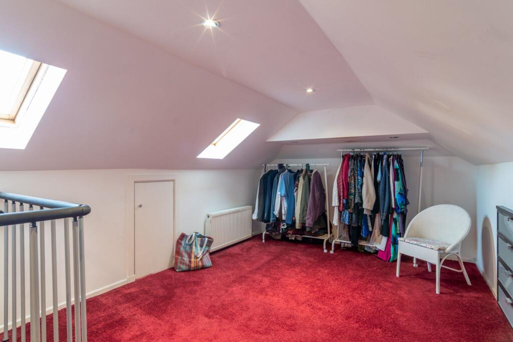 Converted attic room