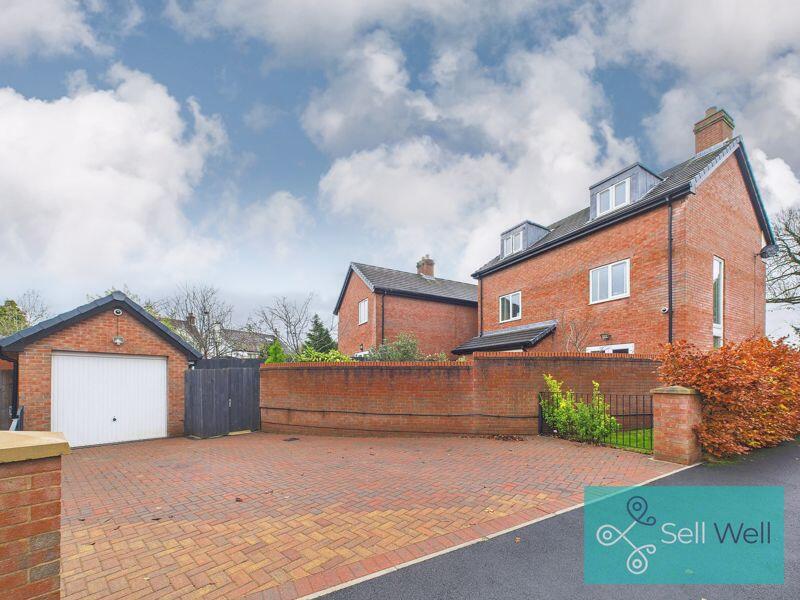 Driveway, Detached Garage &amp; Rear ...