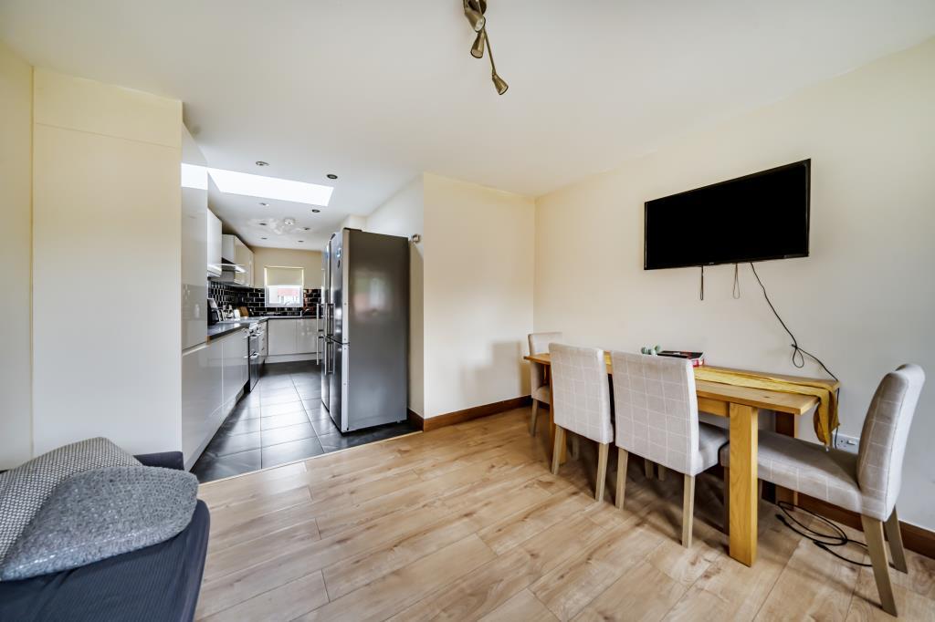 Reception/Dining Room leading to Kitchen
