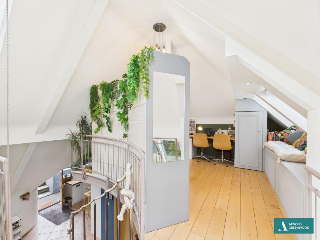 Open plan bedroom/office/dressing room