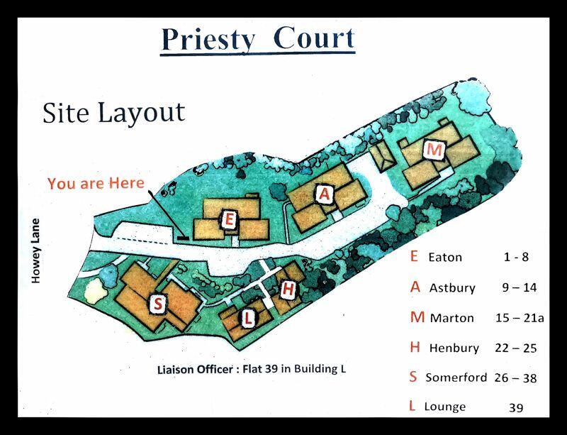 PRIESTY COURT MAP