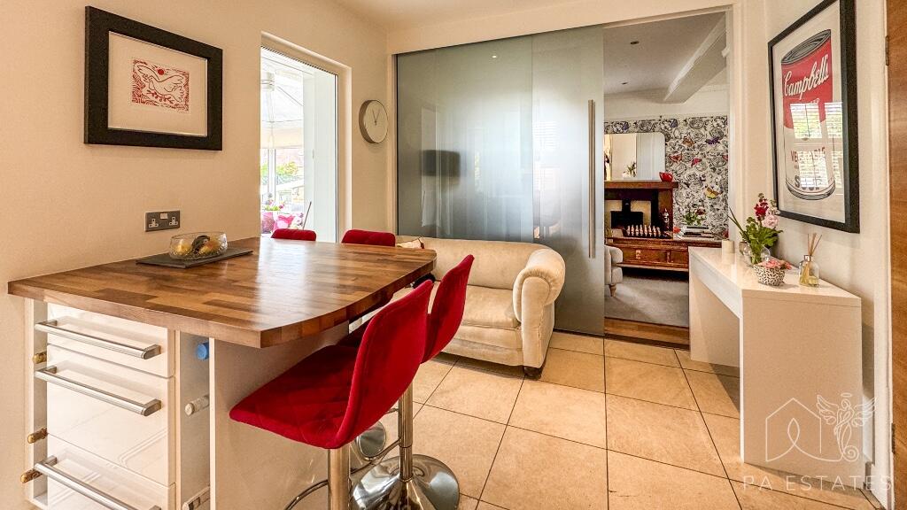 Breakfast bar.