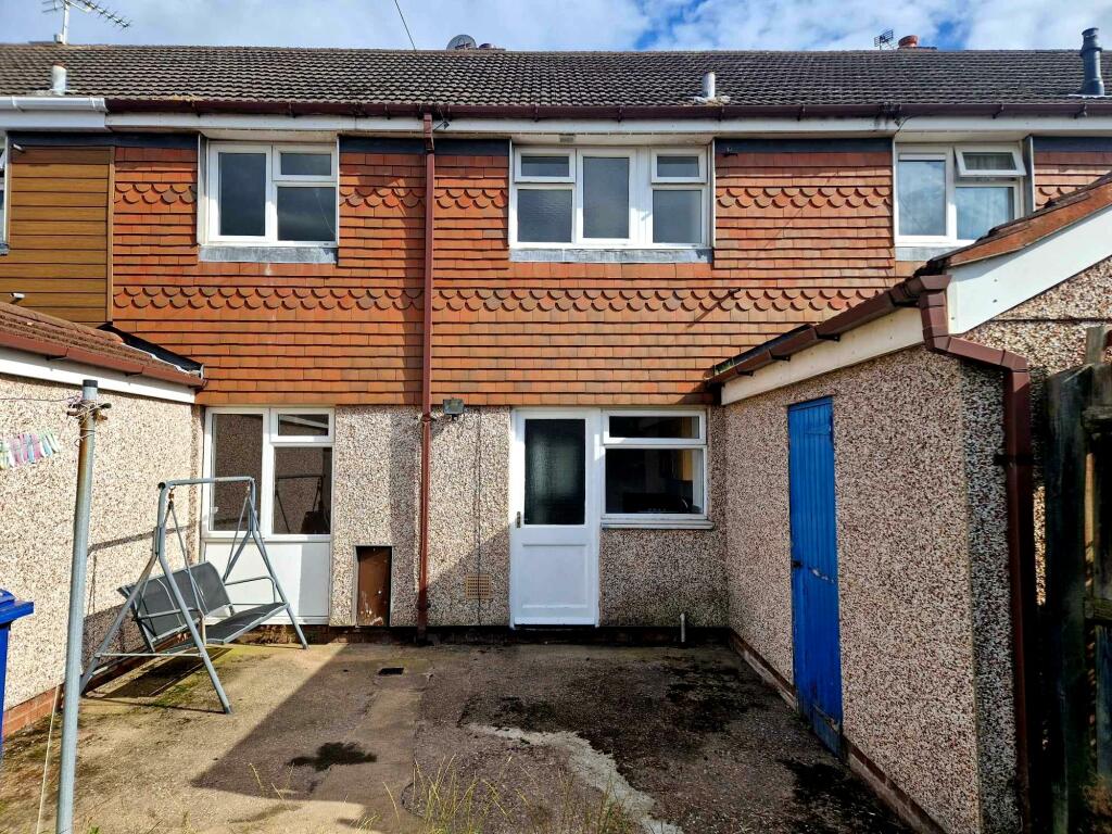 Rear of property