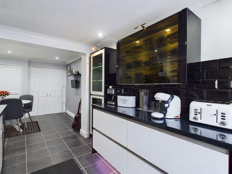 kitchen to dining area