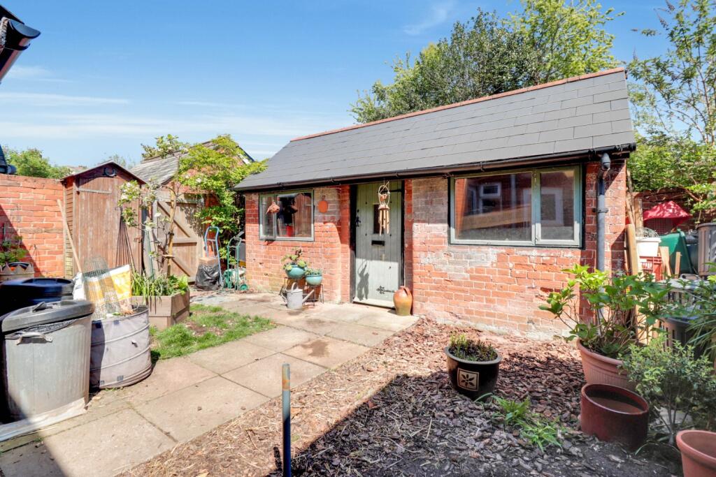 Rear Garden With Workshop