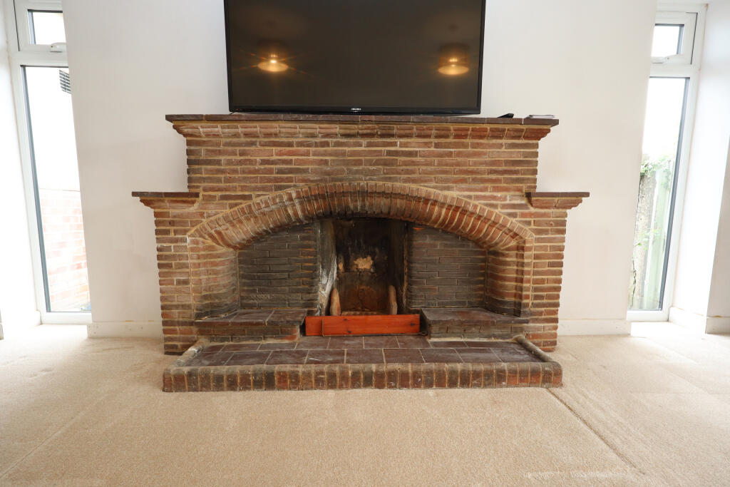 Fire place in sitting room
