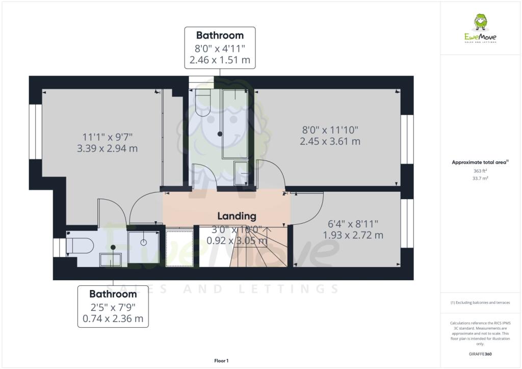 EweMove Basingstoke Highpath Way Floorplan